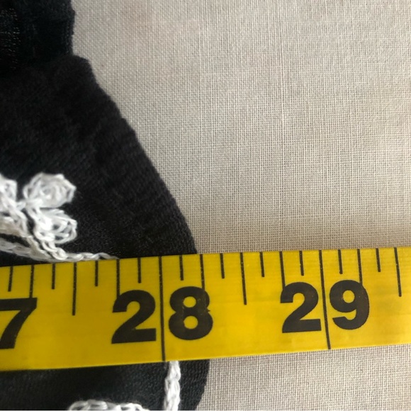 Anthropologie Liv Los Angeles Flutter Sleeve Embroidered Boho Cottagecore Top - Picture 14 of 17